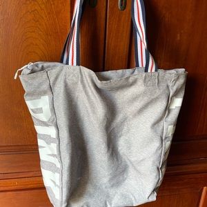 Pink tote bag